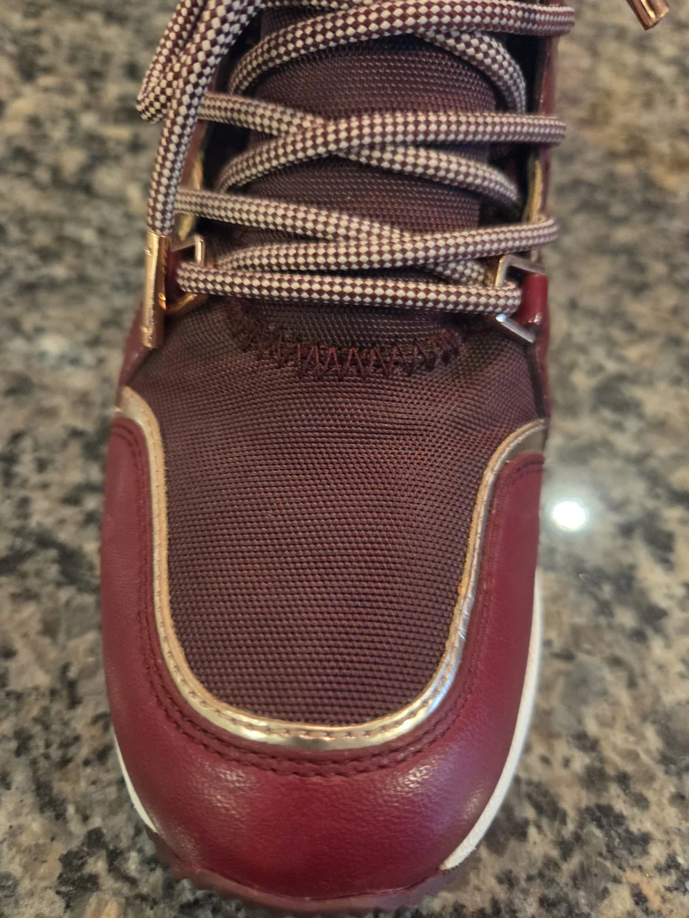 Michael Kors Womens Burgundy Trainer Sneakers